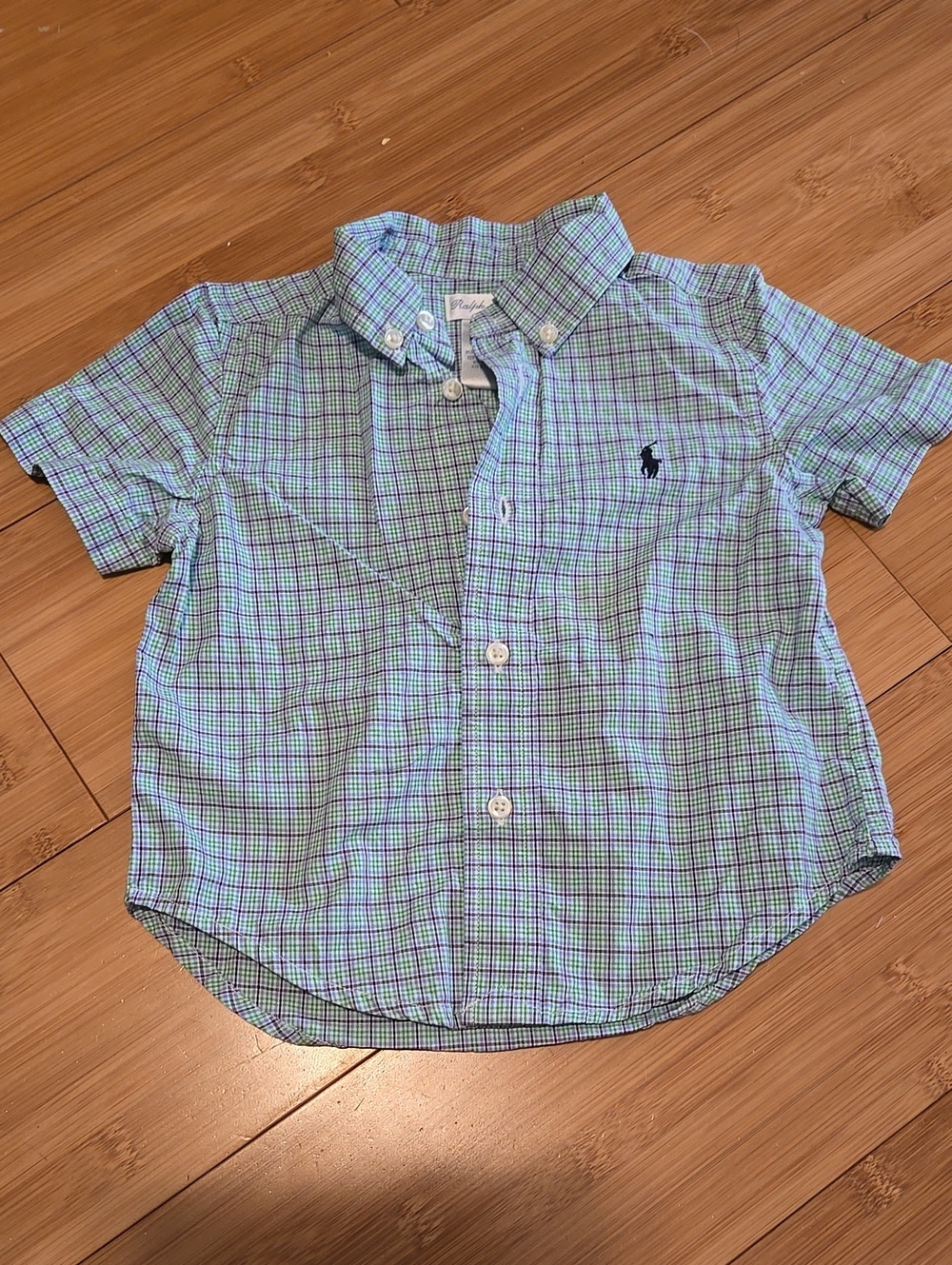 New Ralph Lauren Short-Sleeve Button-Down Shirt - 12m